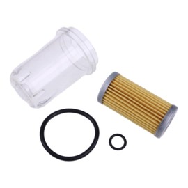 TCINDRR Fuel Filter with O-ring & Bowl Set 87300039 SBA360710011 Compatible with Ford New Holland 1000 1110 1210 1215 1300 1310 1500 1510 1530 1600 1630 1710 1720 1715 1725 170 TC18 TC21 TC21D TC21DA
