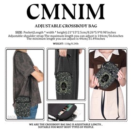 CMNIM Witch Gift Ideas Witchy Mini Crossbody Bag Witch Theme Gift Witchcraft Gifts Wiccans Inspired Cell Phone Wallet (Witch Mini Black CB-CA)