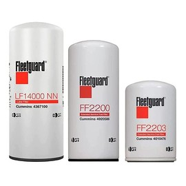 LF14000NN - FF2200 - FF2203 Fleetguard Filter Kit for ISX Cummins Pre- 2010 Engines (25,000 Miles)