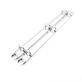 Shuokecrafts 2Pcs Metal Standard Letter Size Notebook 3-Ring Binder Mechanism Replacement Kit，3 O Rings,Loose Leaf Binding Spines Combs for Personal Organizers Planners (16mm)