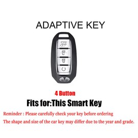 HIBEYO TPU Key Fob Cover with Keychains for Infiniti QX50 EX25 QX50 QX60 EX35 FX35 FX45 FX50 EX37 EX25 Q60 Key Case Shell Car Accessories Smart Key Holder 4 Buttons-Black
