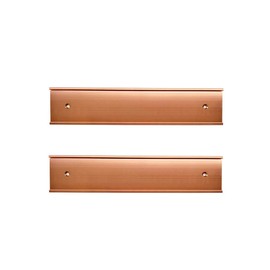 Nameplate Holder Wall or Door 2 Pack (2" x 8", Rose Gold)