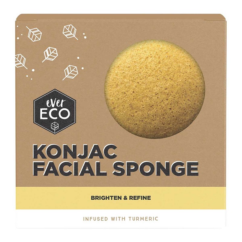 Ever Eco Konjac Facial Sponge, Charcoal