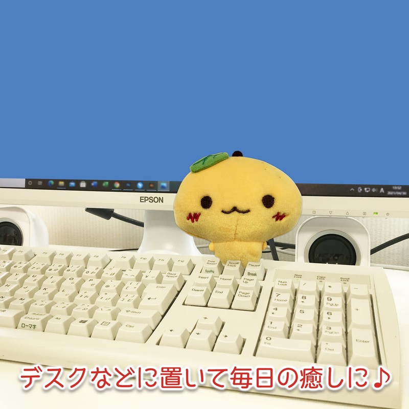 LamPlanning Squishy Mascot, Ball Chain, Fluffy, Chubby Fruit, Bag Charm,
