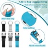 3 Pcs Add a Bag Luggage Straps Jacket Gripper Heavy