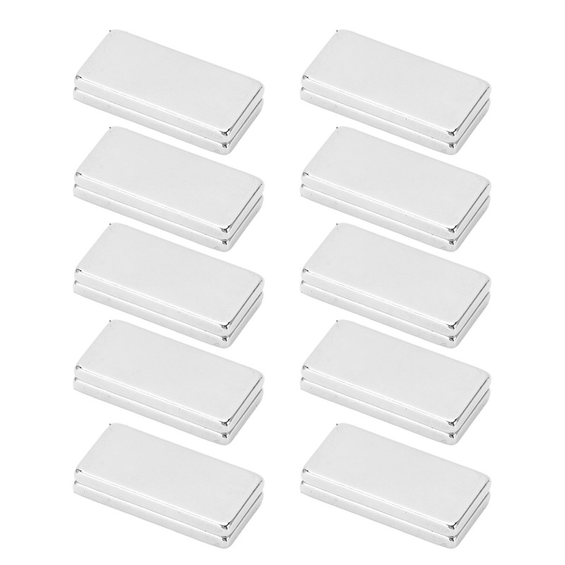 20Pcs Neodymium Magnets Bar Set Well Coated Super Strong Magnet