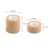 X-SHIYUN 2 Pack Brown Self Adhesive Bandage，1 Inch and 2
