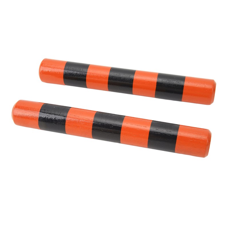 1 Pair Rhythm Sticks Wooden Case Iron Beads Sand Stick