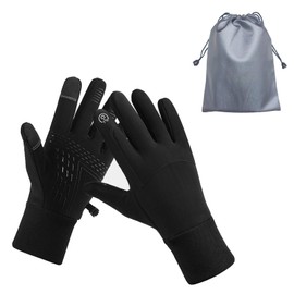 Jokureao Men's Women's Sports Gloves Set, Running Gloves Touchscreen with Storage Bag, Winter Gloves, Bicycle Sports Gloves for Outdoors, Driving, Skiing