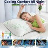 Cooling Pillow, Shredded Memory Foam Pillow King Size 1 Pack
