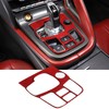 Daeiclru Real Carbon Fiber Car Interior Gear Shift Panel Trim
