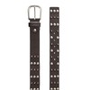 Redbridge Men's Genuine Leather Belt with Rivets, brown