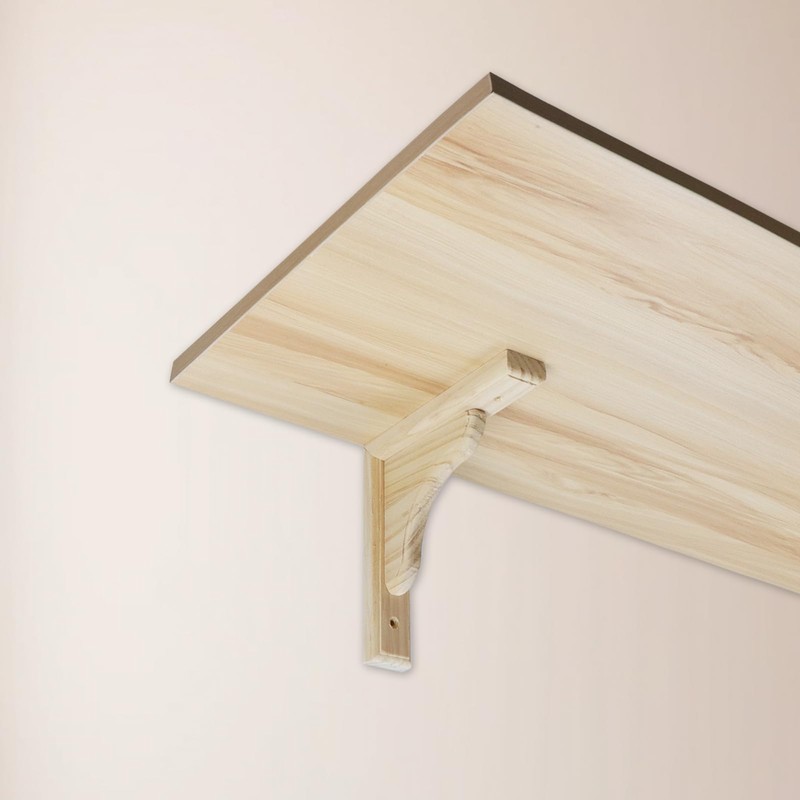 UTALIND 2 Pcs DIY Wooden Shelf Brackets, 5.83" x 5.83"