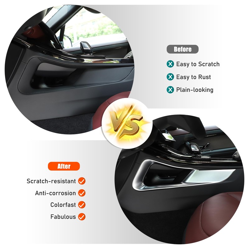Heutamo Center Console Gear Shift Side Panel Trim Cover Compatible