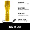 GORILLA GRIP Powerful LED Tactical Flashlight, 750 FT High Lumens