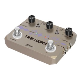 Stax Twin Looper Electric Guitar Pedal Loop Station 11 Types of Play for Electric Guitar Bass with 10 Minutes of Recording Time