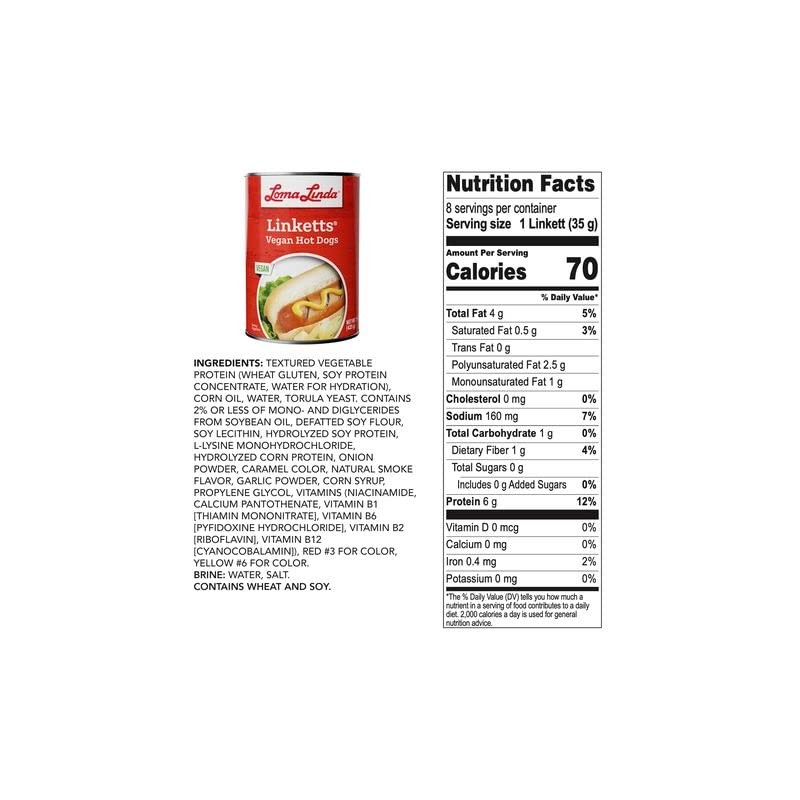 Loma Linda - Plant-Based Meat Substitutes (Linketts 15 oz.), 3