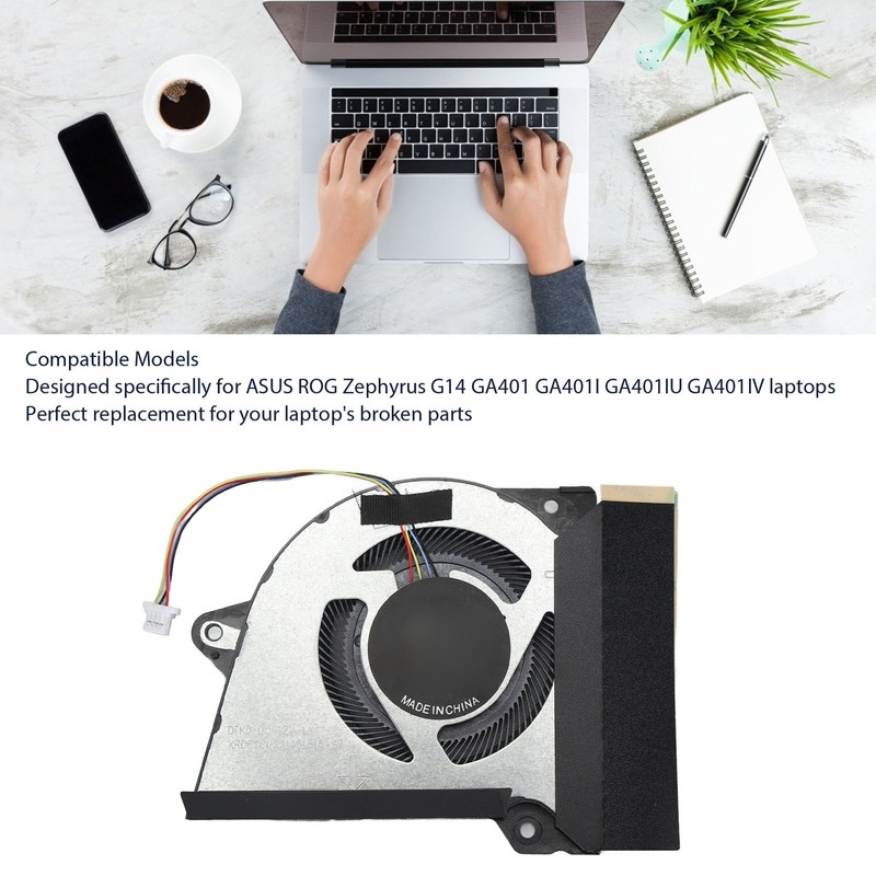 Laptop Cooling Fan for ASUS Replacement 4 Pin Cooling Fan