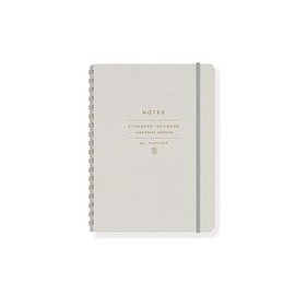 Fringe Studio Vegan Leather Cover Travelbook STANDARD TAUPE, 5" x 6.875", 160 Pages, Signature Edition Collection (876003)