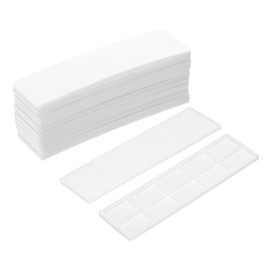 sourcing map 30 Pcs Plastic Flat Shims for Leveling, 3mm(1/8") Structural Tile Composite Shims, Plastic Glazing Blocks for Home Improvement, Window, Toilet, Table, White