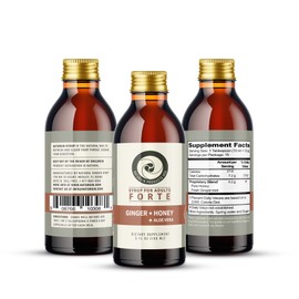 Naturgin Syrup Forte for Adults with Ginger, Honey and Aloe Vera 5 oz (150ml)