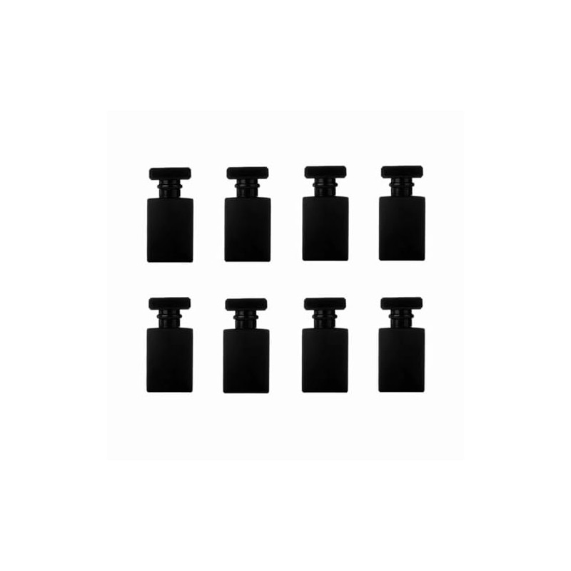 Foraineam 8 Pack 30ml / 1 oz. Black Refillable Perfume