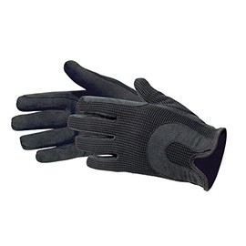 PFIFF Riding Leather Glove, Black, XX-Small