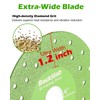 ZORUNNA 4'' Diamond Blade for Angle Grinder, 1.2'' Ultra Width