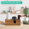 ALELION Acacia Wood Coffee Cup Holder for Countertop - Wood