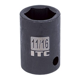 ITC 1/2-Inch Drive, 24mm, Regular, 6 Point, Metric Impact Socket, 26324