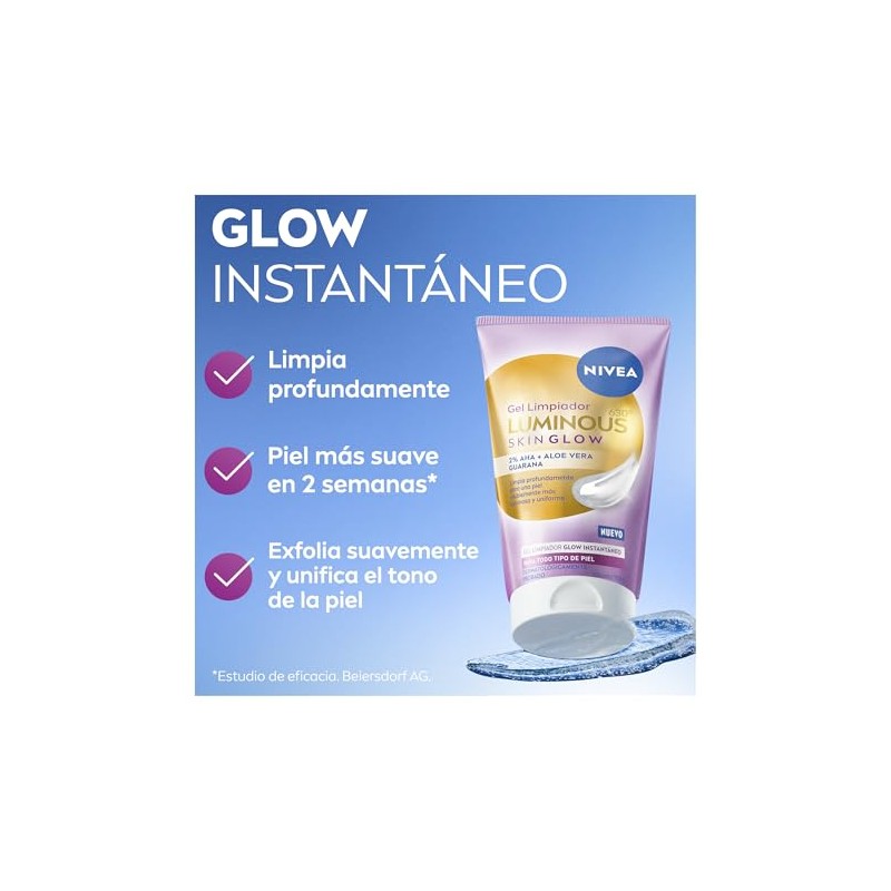 NIVEA Gel Limpiador Luminous 630 Skin Glow 150ml