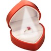 LED Heart Shaped Ring Box for Wedding, Proposal, Engagement, Valentine'