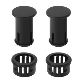 LT Easiyl 2 Sets Car Rear Door Check Strap Release Button Trim Set Replacement Part 4067333 4067351 Compatible with Ford Transit 2000-2014