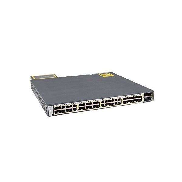 Cisco Catalyst 3750-E Series WS-C3750E-48PD-SF 48-Port PoE Gigabit Switch (Renewed)