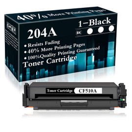 1 Pack 204A | CF510A Toner Cartridge Replacement for HP Color Laserjet Pro M154a, M154nw, MFP M180n, MFP M181fw, MFP M181fdw, MFP M180nw Printer,Sold by TopInk