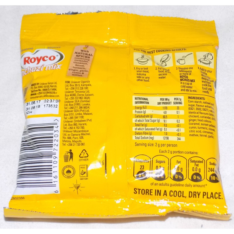 JACKIELYNA'S Kenyan Spices- Royco Mchuzi Mix Spicy Chicken Flavor -