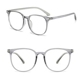 SHUNXI Distance Nearsighted Glasses, Blue Light Blocking Lightweight Oversized Near Sighted Driving Eyeglasses, TR90 Super Flexible Frame Myopia Glasses For Men Women