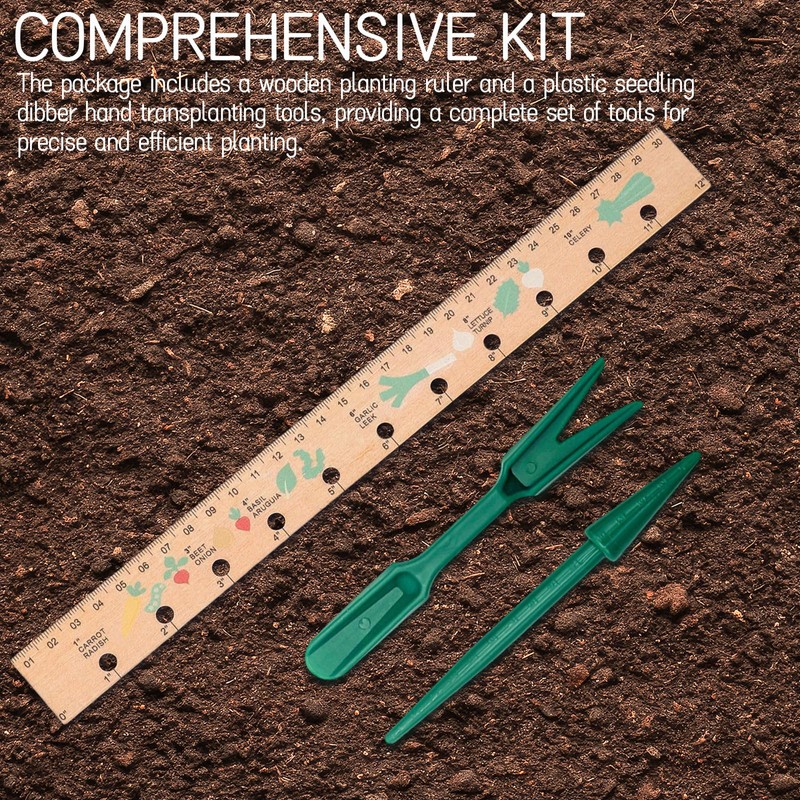 Spacer Tool Seeder Planting Ruler - Seeding Spacing Ruler with