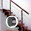 UFURMATE Handrail End Cap, 4 Pieces Black Plastic Round Handrail