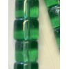 Barrel Glass Beads 8mm - Green- 1 Strand 55 Beads