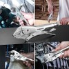 WORKPRO 10-inch Curved Jaw Locking Pliers, Chromium-Vanadium Steel Vice Grips