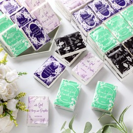 TaoBary 120 Pack Christian Pocket Tissue Travel Size Bible Verse Facial Tissues Bulk Scripture 3 Ply Small Individual Wrapped Wallet Size Prayer Inspirational Religious Church Gift