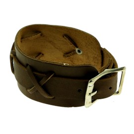 Faux leather strap bracelet with trendy design 9B29M