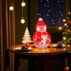 Gloworm YKL-1014, 21CM Acrylic Battery Box Snowman, 26 Warm White