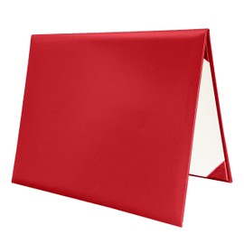 Gradois Diploma Cover 8.5''x 11'' Diploma Holder Graduation Certificate Holders Certificate Covers Smooth Leather(Red)