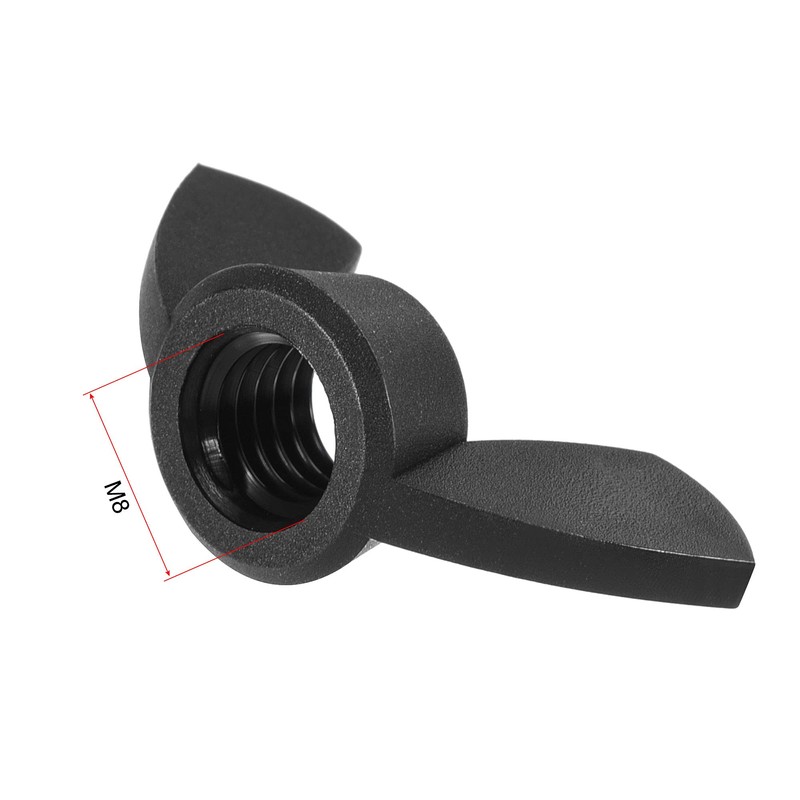 sourcing map Pack of 12 M8 Wing Nuts Nylon Butterfly