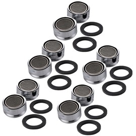 Wideskall 10 Pieces 1.5 GMP 15/16" inch Male Thread Kitchen Bathroom Faucet Aerator, Chorme