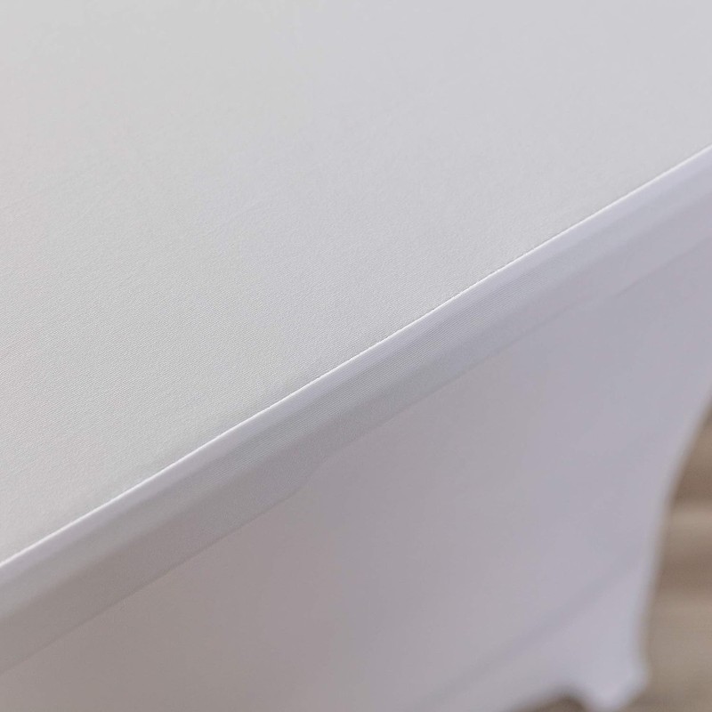 6Ft Stretchable Tablecloth Tight Fit Washable and Wrinkle Resistant Spandex