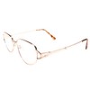 Genuine Vintage Gold Frame Womens Reader 1.00 Reading Glasses