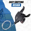 WEEROCK Bike Shifter Lever 6 Speeds Right Thumb Gear Shift